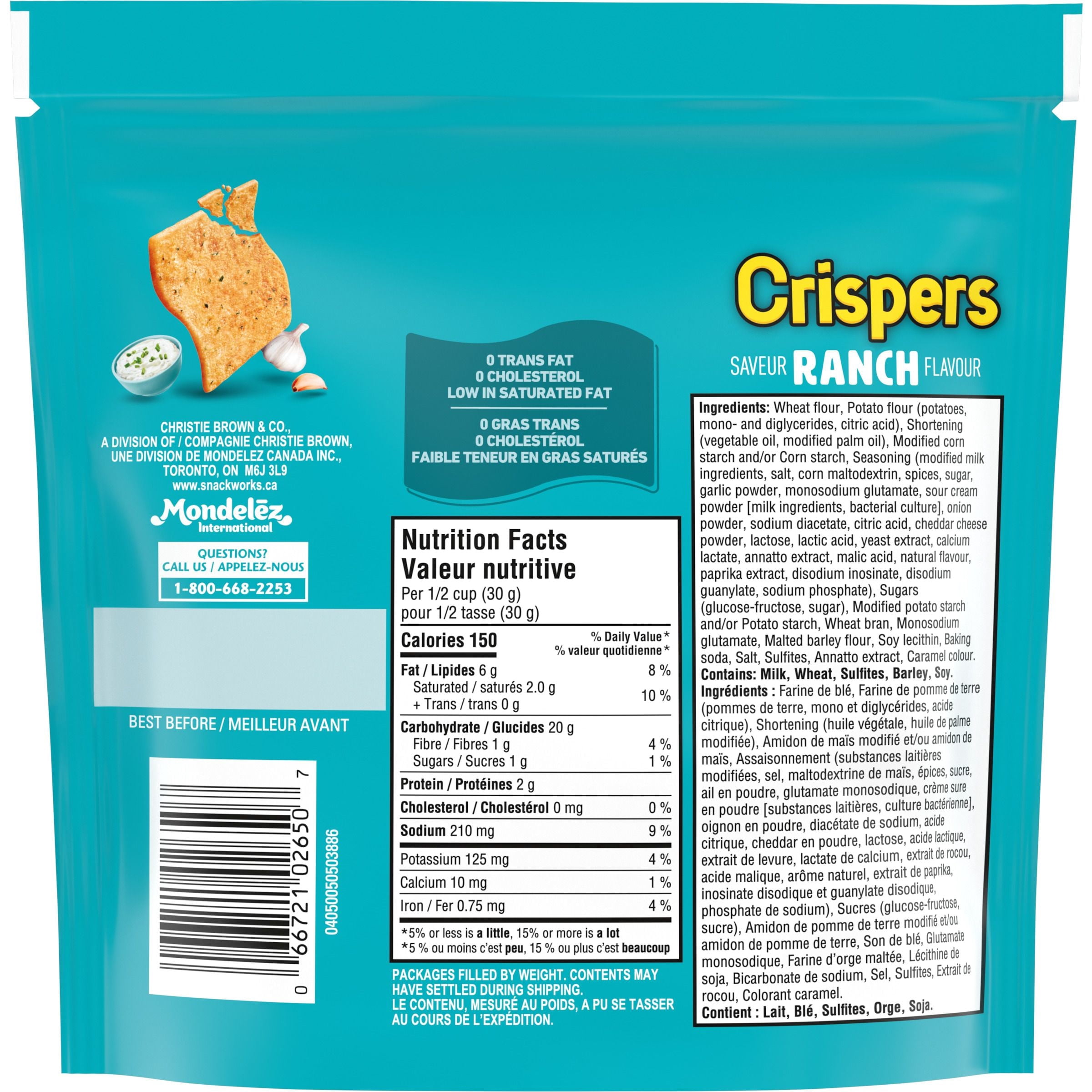 Crispers, Ranch Flavour, Salty Snacks, Is It a Chip or a Cracker