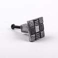 thumbnail image 4 of Renovator's Supply Silver Color Iron Square Kitchen Cabinet Knob Vintage Aztec Pewter Finish Dresser Kitchen Cabinet Knob, 4 of 7