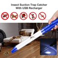 thumbnail image 2 of Trampa de succión para insectos con cargador USB, aspirador de mano para mosquitos e insectos con linterna LED, repelente de mosquitos Floss, cucarachas, chinches, mantis, saltamontes, 2 of 5