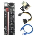 thumbnail image 3 of pitrice PCI-E 1x to 6x Powered USB3.0 Extender Card Board Portable Mini Mining Adapter LED Light Equipment Accessories Miner Red Slot Blue Cable 1Set, 3 of 6