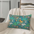 thumbnail image 5 of Sikiie Jungle Animals Print Plush Pillow Cover, Wrinkle-proof and Stain-resistant Pillow Protector without Pillow Core, Home Decoration-20"x30", 5 of 6