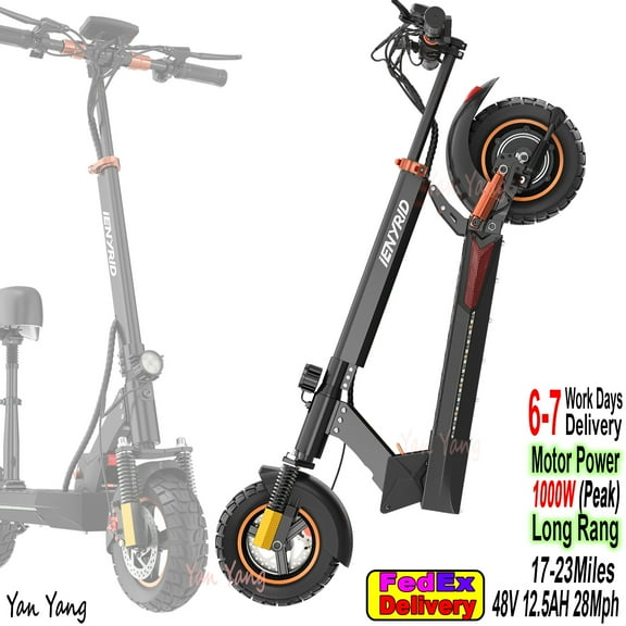 iENYRID S  1000W Electric Scooter 28Mph Max Speed 10''Foldable E-SCOOTER 30Miles
