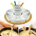 thumbnail image 6 of Fancyes Home Tea Light Candle Fondue Set, Ceramic Butter Warmer Set, Melt Hot Pot Bowl, Fondue Pot Melting Pot Set for Caramel Butter B, 6 of 8