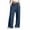 03-Blue, variant on Girls Oversized Wide Leg Sweatpants Drawstring Kids Baggy Straight Leg Track Pants Casual Plain Pockets 02-Black XL
