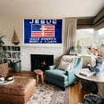 thumbnail image 4 of Bayyon Jesus Make America Godly Again Grommet Flag Banner with Grommets 3x5Feet Man cave Decor, 4 of 6