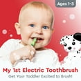 thumbnail image 2 of Little Brusheez Toddlers’ Sonic Toothbrush - Safe & Gentle Toothbrush for Ages 1-3 with Built-In, Light-Up 2-Minute Timer, Extra Brush Head, & Storage Base for First-Time Brushers (Spotty the Puppy), 2 of 8