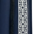thumbnail image 4 of Lush Décor Luxury Modern Square Embroidery Border Window Panel Navy Single 52x84, 4 of 11