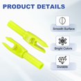 thumbnail image 3 of Uxcell Archery Arrows Nocks, Plastic Insert Arrow Nock Replacement Arrow Tails for Hunting Shooting Compound Recurve Yellow, 3 of 7