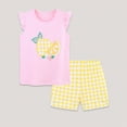 thumbnail image 2 of mgoYE Baby Girl Clothes 0-3 Months Toddler Girl Summer Short Outfit Sets Cotton Short Sleeve Graphic Tees Animal Print Tops Tees Shorts Clothing Sets Playwear Beach Outfits| 6-7 Years, 2 of 7