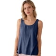 thumbnail image 5 of Tweang Women's Sleeveless Tank Tops Loose Fit Tee Shirts Basic Undershirts Loose Fit Sleeveless Shirt T-shirt Blouses Vest Baggy T-shirt Vest Tee Camisole Tops for Women Camisole Party Club Blue 4XL, 5 of 7