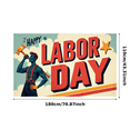 thumbnail image 2 of Bold Design Labor Day Custom Holiday Celebration Event Banner for Outdoor Decoration Indoor Party Office Display, 2 of 7