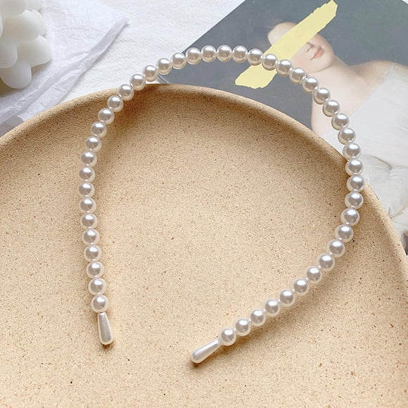 Diademas de Moda Peinado Horquil Diademas s Sintéticas Accesorios de Pelo de Boda - Macarena Diadema de perlas