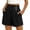 10# Black, variant on Womens Dress Shorts Casual 2026 Summer Elastic High Waist Button Shorts Pleated Beach Vacation Clothes (Black,S)