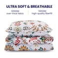 thumbnail image 7 of SLEEP ZONE Reversible Quilt Set King, 106x96 inch with 2 Pillow Shams, Lightweight Soft Bedspread Coverlet for All Season, Floral, 7 of 7