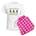 thumbnail image 5 of CafePress - Same Sex Marriage Penguins Women's Light Pajamas - Women's Short Sleeve Print T-Shirt and Pants Light Cotton Pajama Set, 5 of 7