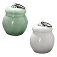 thumbnail image 1 of a polished and professional product description based on your input:\n\n \n\n**2pcs Ceramic Tea Storage Canisters – Vintage Style Airtight Containers for, 1 of 3