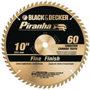 Black & Decker 77-770 Piranha 10-Inch 60 Tooth ATB Saw Blade with 5/8-Inch Arbor