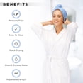 thumbnail image 4 of Microfiber Hair Towel for All Hair Style, 2 Pack Quick Drying Hair Turban - Perfect for Women, Men and Kids (Blue+Pink), 4 of 6