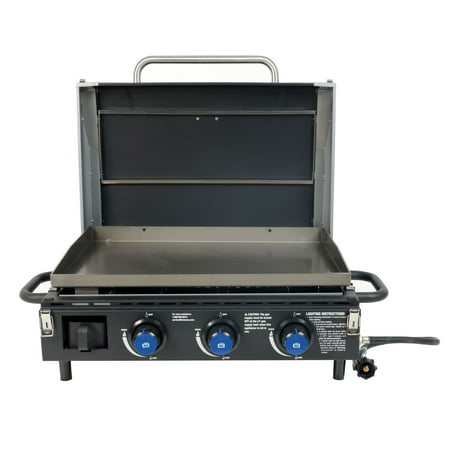 UPC: 0841765102994 | Razor 34.5  Triple Burner Portable Tabletop Outdoor Griddle for Backyard Cooking & Camping