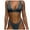 Dark Gray, variant on MIXUE Swim Suits for Women Solid Color Two Piece Bikini Sets for Women Swimwears Bathing Suits,Gray,M