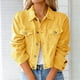 thumbnail image 2 of Chaqueta vaquera para mujer, cárdigan adelgazante de manga larga sólida, traje, abrigo con bolsillo, parte superior Odeerbi  ODB-3, 2 of 5