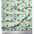 thumbnail image 1 of Soimoi Crepe Silk Fabric Cute Girl Kids Print Fabric by the Yard 42 Inch Wide, 1 of 3