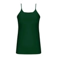 thumbnail image 4 of OIOLOYJM Oversized Camisole for Women Casual Adjustable Spaghetti Strap Tank Top Cotton Fashion Cozy Cami Undershirts Green L, 4 of 6