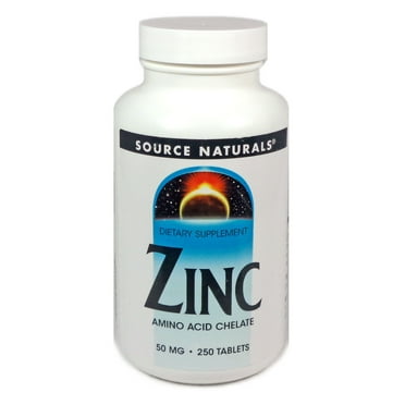 Source Naturals Zinc Amino Acid Chelate*  50 mg - 250 Tablet