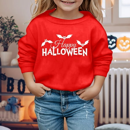 

Yiwula Girls Sweatshirt Autumn And Winter Children s Warm Tops Comfortable Cartoon Festival Printing