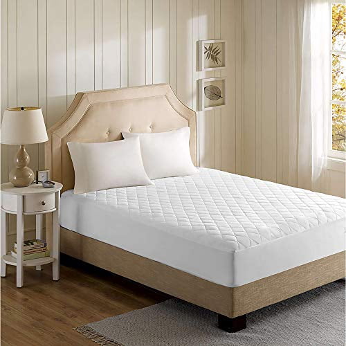 Beautyrest BR55-0672 Heated Microfiber Mattress Pad with 3M Scotchgard Twin XL White, X-Large