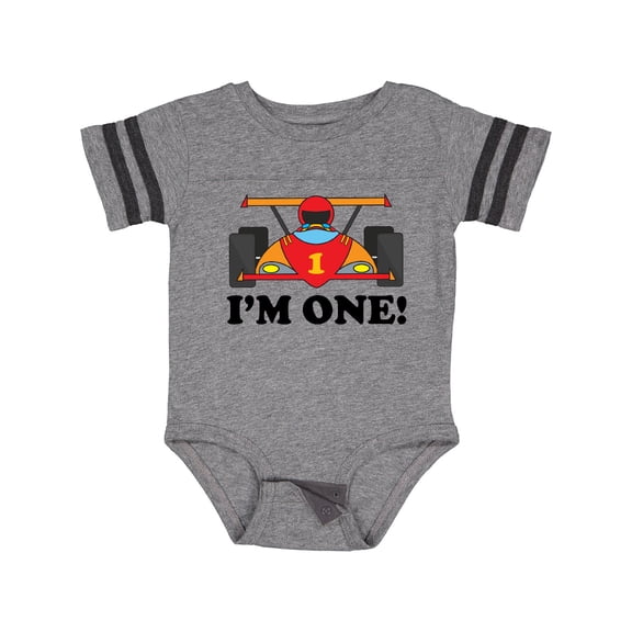 Inktastic Race Car 1st Birthday Boys Baby Bodysuit