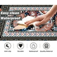 thumbnail image 4 of Boho Kitchen Rug Anti Fatigue Mats for Kitchen Floor Kitchen Rugs Bohemia Paisley Style Memory Foam Kitchen Mat Cushioned PVC Leather Kitchen Rug Set, 17.3x28+17.3x47 inchs, 4 of 6
