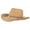 Khaki, variant on Celivon Men Women Western Cowboy Hat Casual Riding Wide Brim Travel Loose Cap Outdoor Camping Hat