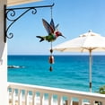thumbnail image 4 of Stained Hummingbird Metal Wind Chime Suncatcher Hanging Ornament Weatherproof Iron Bell Decor for Garden Patio Balcony Window Housewarming Mother’s Day Gift 1 Pack, 4 of 6