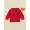thumbnail image 4 of Xingqing Chandails en Molleton pour Bébé Fille Garçon Hauts Imprimé Lettre Bébé Manches Longues Pull Tenues, 4 of 7