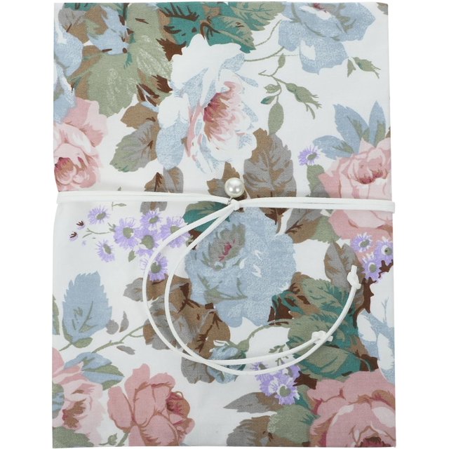Book Cover Sleeve Paperback Protector: A5 Book Covers for Hardcover - Soft Cloth Book Protector with Flower Pattern - Adjustable Book Sleeve for Notebook Bible Planner Book Lovers Accessories