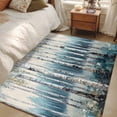 thumbnail image 4 of Spring Forest Runner Rug 2.7x5 FT, Non Slip Entryway Carpet, Grey Tree Branch Impressionist Style Washable Soft Floor Carpet Entrance Mat Non-Shedding Throw Rug for Hallway Laundry Room Bedside, 4 of 9