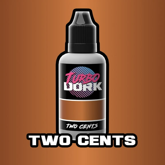 Turbo Dork Two Cents Metallic Acrylic Paint 20ml Bottle TDK 5038