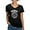 Black, variant on - IT Response Wheel T Shirt - Women's V-Neck Dark T-Shirt