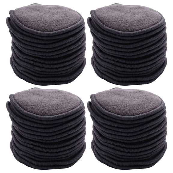 64Pcs Reusable Bamboo Cotton Make Up Remover Pads Washable Triple Layer Skin Care Wipe Pads Cleaning Pad with Bag