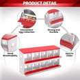thumbnail image 3 of Ourlova EastVita 10-Compartment Metal Chicken Nesting Boxes with Perch and Secure Lid, Versatile Wall Mount, 3 of 7