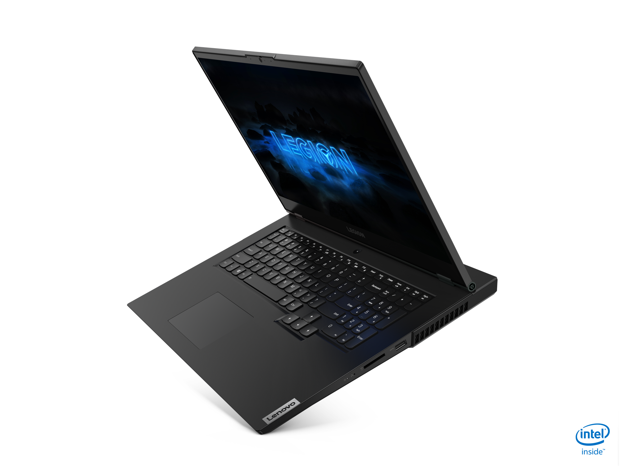 Lenovo Legion 5 Laptop, 17" FHD, Intel Core i7-10750H, 16GB RAM, 1TB HDD + 256GB SSD, NVIDIA GeForce GTX 1660Ti, Phantom Black, Windows 10, 81Y80057US - image 4 of 4