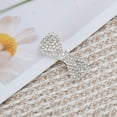 thumbnail image 5 of Unique Bargains 1 Pc Hair Barrettes Grace Crystal Bow Barrette Clip Silver Tone, 5 of 5