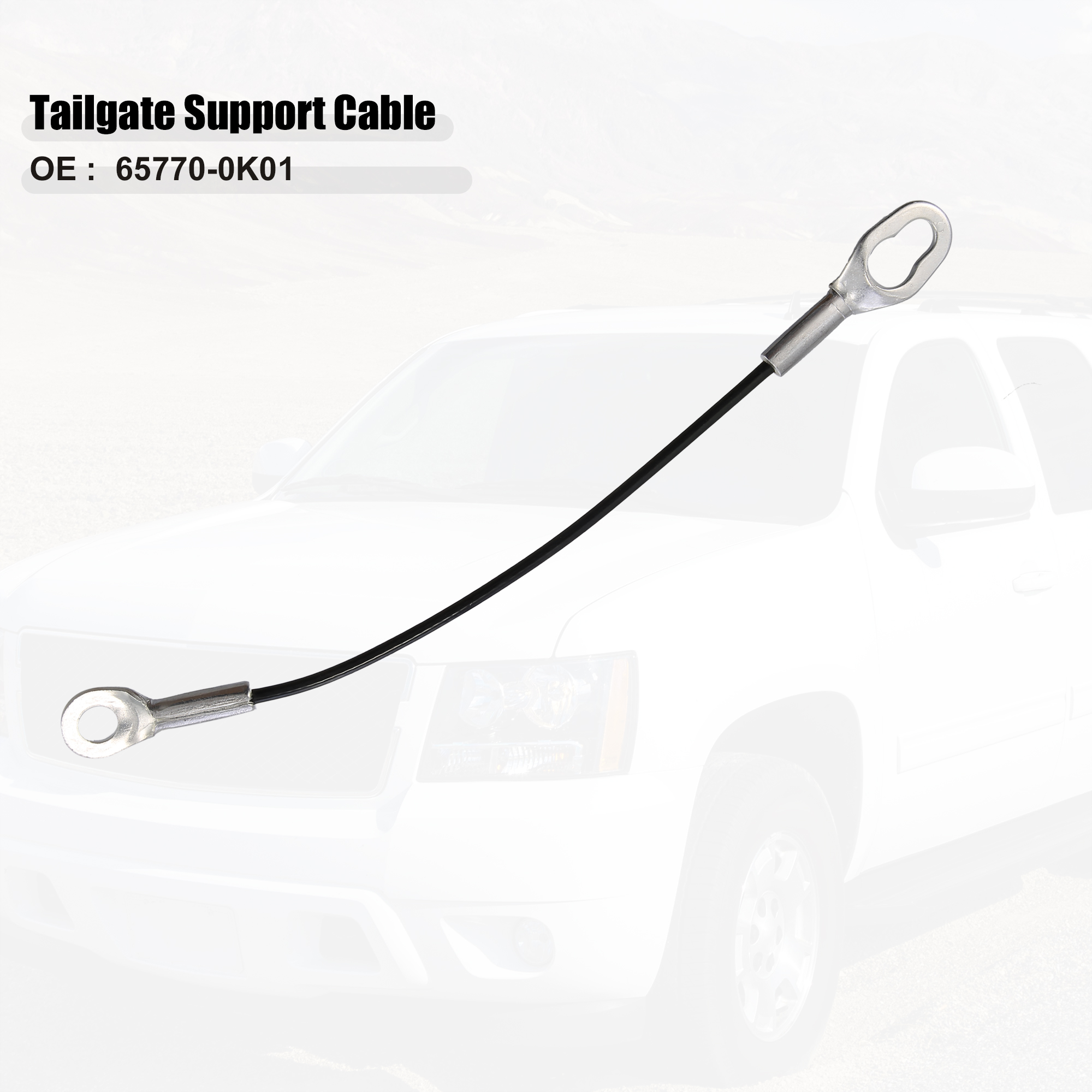 Unique Bargains Car Rear Tailgate Cables Lift Gate Support Straps