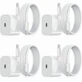 thumbnail image 1 of 4-pack - Charger for Samsung - Fast Charger - Adapter + Cable 20W White one size (NT) 4-Pack Samsung 4-Pack, 1 of 5