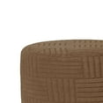 thumbnail image 6 of Round Ottoman Slipcover Footstool Cover Stretch Material for Living Room Bedroom Furniture Protection, 6 of 9