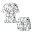 thumbnail image 5 of Lsque Bicycle Women's Short-Sleeved Pajama Set - 2 Piece Soft and Lightweight Sleepwear Set-4X-Large, 5 of 9
