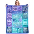 thumbnail image 2 of Gifts for Mom from Daughter Son, Mothers Day Blanket Gifts for Mom, Best Mom Ever Gifts, Mom Birthday Gifts, Mom Gifts Throw Blanket 50"x60", 2 of 6