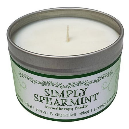 scented spearmint candle aromatherapy soy simply own company ounce wax
