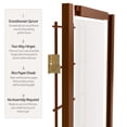 thumbnail image 4 of Red Lantern 2 ft. Short Desktop Window Pane Shoji Screen - Walnut - 8 Panels, 4 of 7